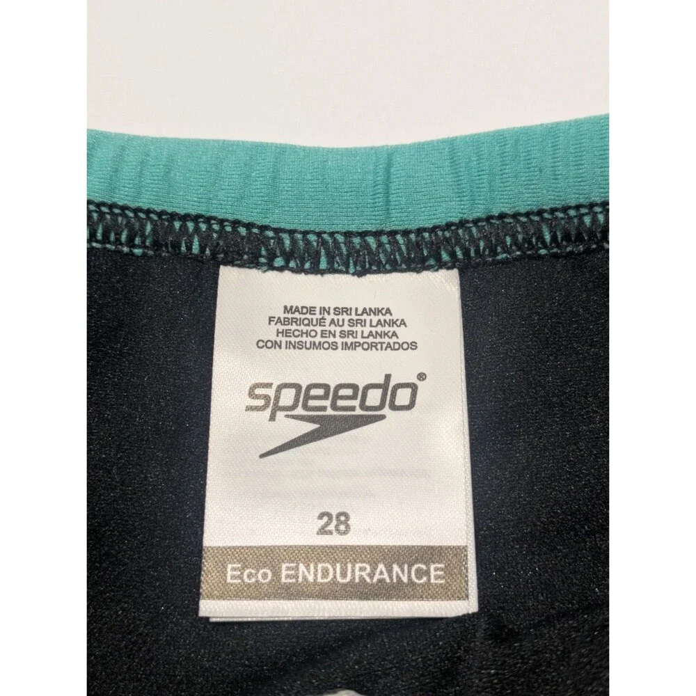 Speedo Eco Endurance Repreve‎ Turquoise Solid Swim Brief Men's Size 28